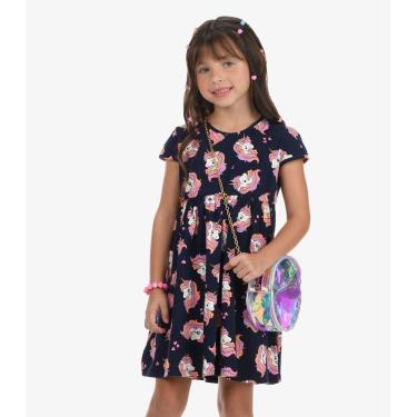 Imagem de Vestido Cotton Rovi Kids Azul