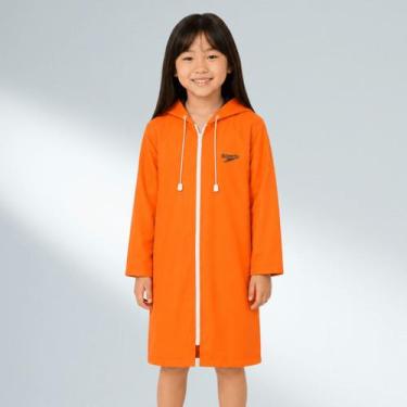 Imagem de Roupão De Natação Infantil New Malta Speedo - LARANJA NEON PP, Laranja