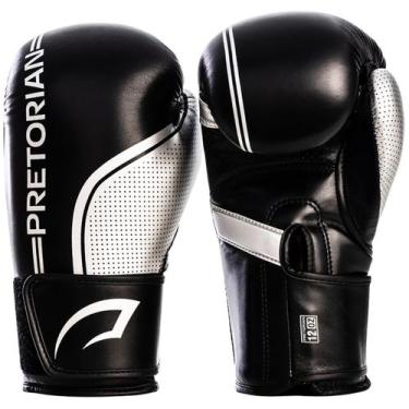 Imagem de Luva de Boxe e Muay Thai First FX1 Pretorian, Preto, Prata, 10 Oz