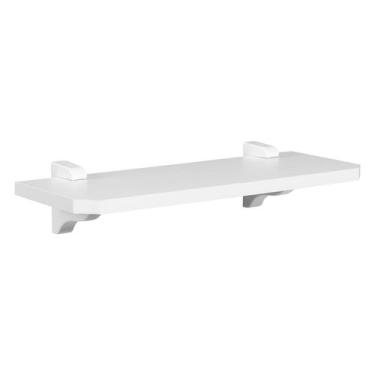 Imagem de Prateleira Flutuante MDF 15x50cm Moderna Suporte Bico de Tucano Branca