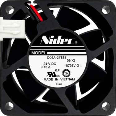 Imagem de Cooler D06A-24TS8 24V 0.15A 3.6W 2 Fios 2 Pinos 60X60X25 A1 - Nidec