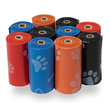 Imagem de Best Pet Supplies Sacos de cocô de cachorro (150 sacos) para limpeza de resíduos de lixo, substituições de rolos para cães para caminhadas ao ar livre e viagens, à prova de vazamento e resistente a
