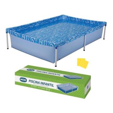 Imagem de Piscina Infantil Com Armação 1000 Litros 189X126X42Cm Mor