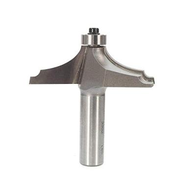 Imagem de Whiteside Brocas de fresa 3302 para miniaturas e bordas de mesa com 6,3 cm de diâmetro grande e comprimento de corte de 1,9 cm