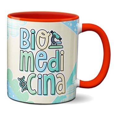 Imagem de Caneca Biomédico Profissional Biomedicina Profissão Presente (Vermelha)