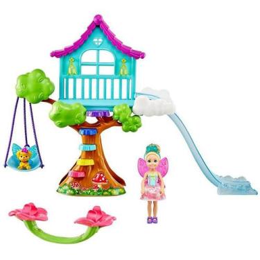 Imagem de Barbie Dreamtopia Chelsea   Fantasia Casa Da Árvore - Mattel