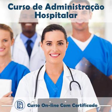 Imagem de Curso online em videoaula de Administração Hospitalar com Certificado + 2 brindes