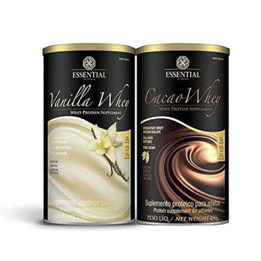 Imagem de Cacao Whey 450g 1 Un + 1 Un Vanilla whey 450g Essential