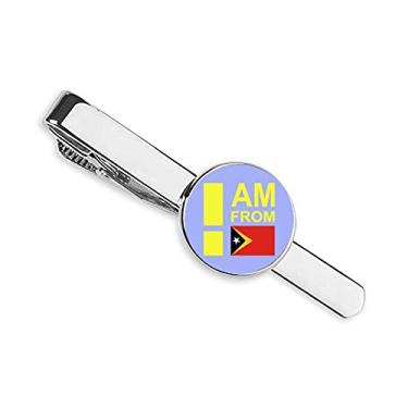 Imagem de Clipe de gravata I Am From Timor Leste para presente de homem de negócios