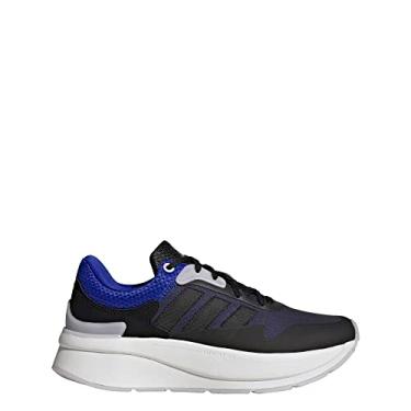 Imagem de adidas ZNCHILL LIGHTMOTION+ Tênis feminino, preto, tamanho 36, Core Black/Cloud White/Lucid Blue, 36