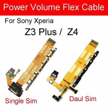 Imagem de Power on fora do cabo flexível para sony xperia z4 z3  z3 plus e6553 e6533 volume usb porto de