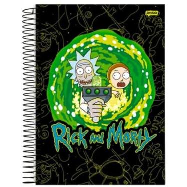 Imagem de CADERNO ESPIRAL UNIV CD 10X1 160FLS RICK AND MORTY FSC - JANDAIA - 75155-24