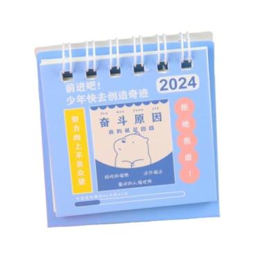 Imagem de 4 peças - Mini calendário mensal minimalista criativo para estudantes autodisciplina check-in livro B