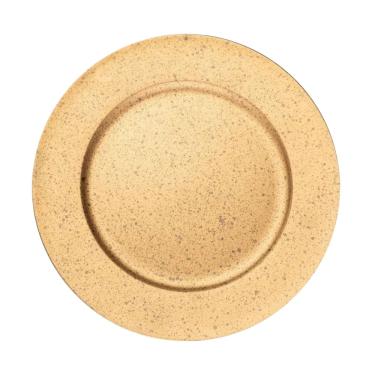 Imagem de Sousplat Em Plástico Granilite Dourado 33cm Wolff