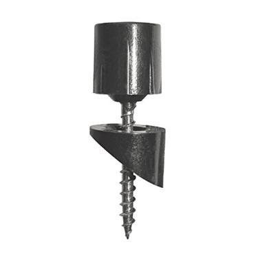 Imagem de Nuvo Iron Conector de escada de montagem em superfície SMSRA para pacote de 1,9 cm instala um pacote com 10 adaptadores de trilhos de balaústres redondos, preto