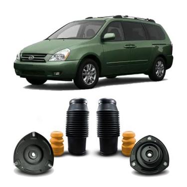 Imagem de Par Coxim Batente Coifa Guarda Pó Parcial Suspensão Dianteira Kia Carn