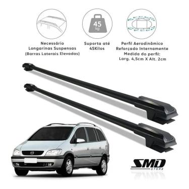 Imagem de Rack Travessa Teto Aluminio Gm Zafira 1998 A 2012 Preto