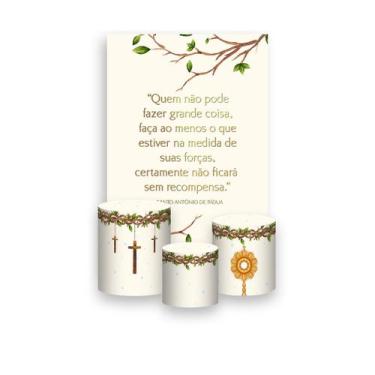 Imagem de Painel De Festa Vertical 1,50 x 2,20 + Trio De Capas Cilindro - Antôni
