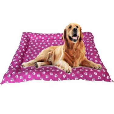 Imagem de Colchonete Grande P/ Cachorro e Gato Rosa Pet Lavável 100cm - SB