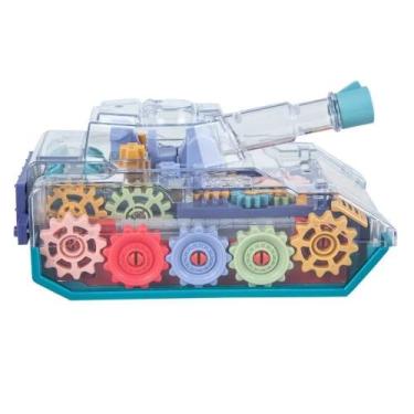 Imagem de Tanque Guerra Transparente Luz e Som Tech Gear - 046815 Toyng