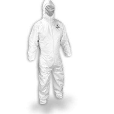 Imagem de Macacão Impermeável Proteção Química Pintura C/ Capuz XG - TW Soluções