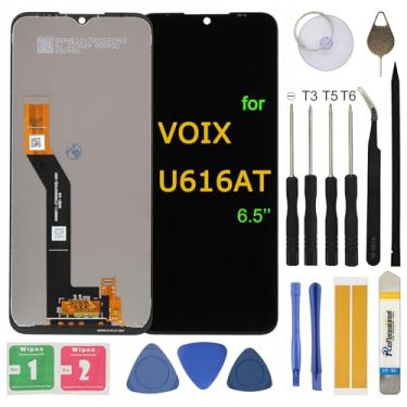 Imagem de UYGHHK Substituição de tela LCD para Wiko VOIX U616AT 16.5 cm Display LCD Touch Screen Digitalizador com ferramentas de reparo