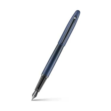 Imagem de Sheaffer Caneta-tinteiro VFM | E9429 Azul fosco com acabamentos pretos com PVD | Ponta fina com conversor | Caneta-tinteiro premium