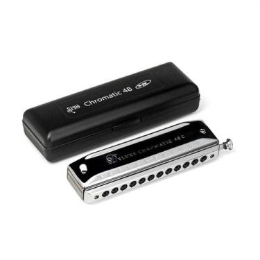 Imagem de Gaita de Boca Cromatica Deluxe 48 Vozes - Hering - Hering Shg