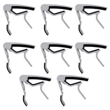 Imagem de Kit 8 Capotrastes Braçadeira de Alumínio para Guitarra/Violão - ORQUEZ