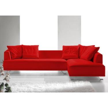 Imagem de Sofá de Canto 5 Lugares, BAH001 - SOFÁ DIRETO DA FÁBRICA, Vermelho