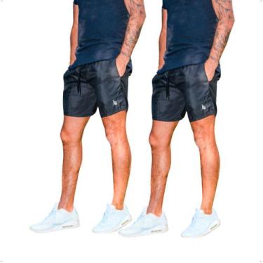 Imagem de Kit 2 Short Tactel Masculino Bermuda Praia Academia Treino Futebol - B