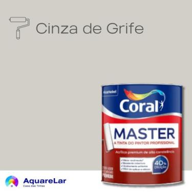 Imagem de Coral Master Fosco 800ml, CINZA DE GRIFE