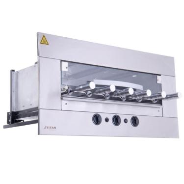 Imagem de Churrasqueira a Gás de Embutir Titan 6 Espetos Rotativos 127V