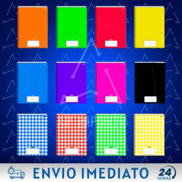 Imagem de KIT 5 Cadernos Brochura GRANDE (A4) Capa Dura 96 Folhas - Jandaia, Lar