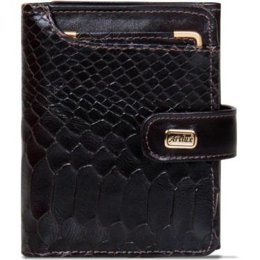 Imagem de Carteira Feminina de Couro com Ponteira 003 - Artlux, Café