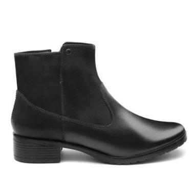 Imagem de Bota Feminina Couro Botinha Estilosa Conforto Elegante 34 ao 40 Coturno cor 264P-Feminino