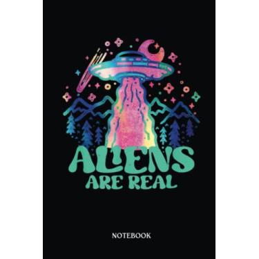 Imagem de Alien Notebook: Spaceship Aliens Are Real Alien Lover Extraterrestrial | Alien Journal, Lined Journal Ufo, Ufo Journal, Lined Journal Alien, Size 6 X 9", 120 Pages.