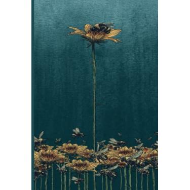 Imagem de Dotted Notebook: Bullet Journal - 365 pages of 1cm dot grid - (Bees on Daisies): Softcover 6" x 9" Motivational Dot Grid Journal/Notebook, 365 Dot Grid Pages