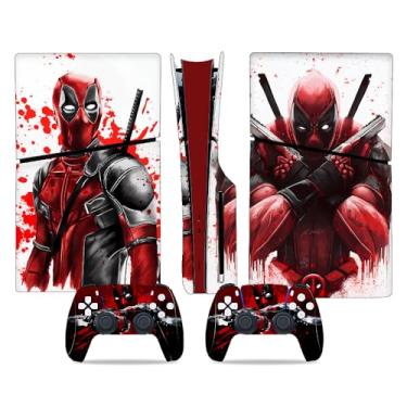 Imagem de Toxxos Skin Compatible with PS5 - Slim Disc Edition Console and Controller Accessories Cover Skins Controller Skin Gift Skins for Console Full Set Skin Dead Red and White