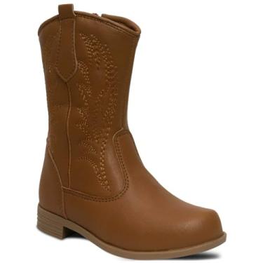 Imagem de Bota Texana Infantil Menina Nº 20 Ao 27 Moda Country Feminino Saltinho 09.26 (Caramelo, BR, Criança de 1 a 3 anos, Numérico, 25)