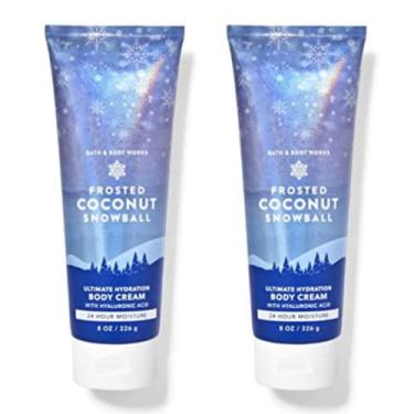 Imagem de Bath and Body Works Conjunto de presente de 59 - 227 g creme corporal - (bola de neve de coco fosco)