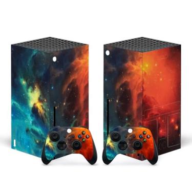 Imagem de Geekria Skin Stickers Compatible with Microsoft Xbox Series X Console, X-Box Series X Protectors Accessories, Whole Body Protective Vinyl Starry Skin Decal Cover with 2 Wireless Controller Decals