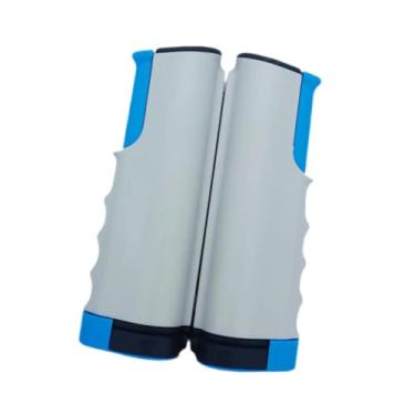 Imagem de Colaxi Rede de pingpong retrátil, rede de pingpong com grampo, equipamento de exercício de estilo de coluna, fácil configuração de tênis de tênis com grampo, Cinza