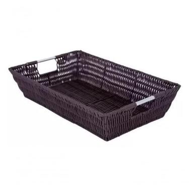 Imagem de Cesto Retangular Com Alça Reta áfrica 36 Cm - Mimo Style - Yk9122