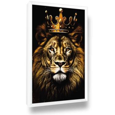 Imagem de Quadro Leão Tribo Judá Moderno Moldura Sala Quarto - Looks Objetos de 