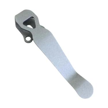 Imagem de Vaveren Clipe de bolso de transporte profundo Clipe traseiro para multitool Substituir peças de metal prático Cramp aprimorado Experiência de transporte, Cinza