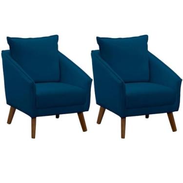 Imagem de Kit 2 Poltronas para Sala e Escritório Decorativas Ellen - Konfort, Ve