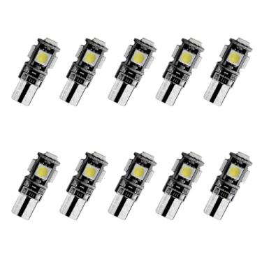 Imagem de 8X-SPEED 10 peças de lâmpada LED interior 5050 chip para Chevrolet malibu MK8 2013–2015 Feito leitura porta-luvas porta-malas espelho viseira de sol luz