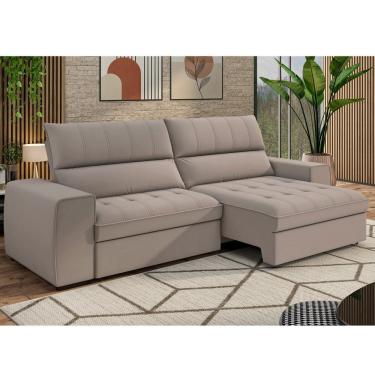 Imagem de Sofá 3 Lugares Retrátil e Reclinável 211 Cm Ac220 Barcelona Bege