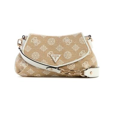 Imagem de GUESS Bolsa de ombro Beyza Flap, Logotipo branco, One Size